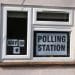 Polling Station sign in church Hall window TUSC candidates Your Party elections
