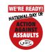Flyer image saying We're Ready National Day Of Action Against Assaults RMT