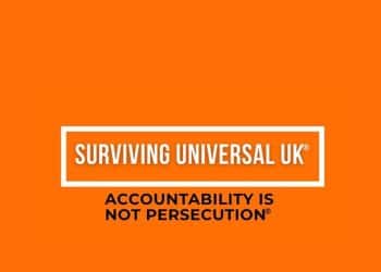 Logo of Surviving Universal UK, hosts of In This Together: A Grassroots Gathering