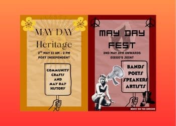 Image showing two flyers for Sunderland May Day