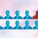 Turquoise images of Farage and one red Farage Reform