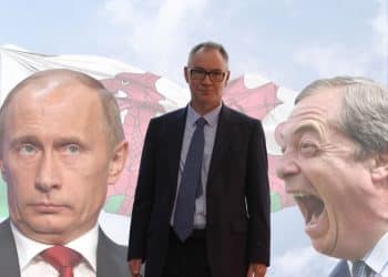 Vladimir Putin, Nigel Farage, and John Clark - Reform
