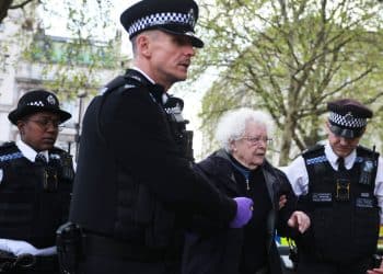 Police arrest older activist