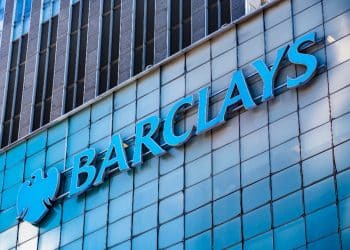 Barclays logo on office building