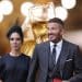 Composite image showing Victoria and David Beckham in front of a photo of champagne glasses being clinked Number of UK billionaires doubles since 2010