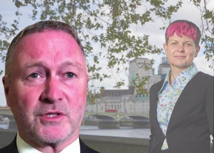Steve Reed, of the Labour Party, and Zoë Garbett, of the Green Party