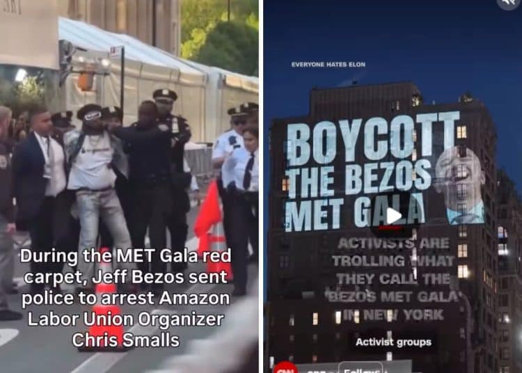 Images from the Met Gala protests