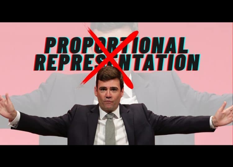 Andy Burnham with his arms out