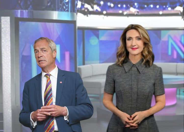Nigel Farage and Victoria Derbyshire