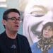 Manchester Mayor Andy Burnham speaks with Deputy Leader of the Labour Party Lucy Powell looking on in front of a anti Reform UK poster with a picture of Leader Nigel Farage as Labour launches its local election campaign In Bury on April 02, 2026 in Prestwich, England.