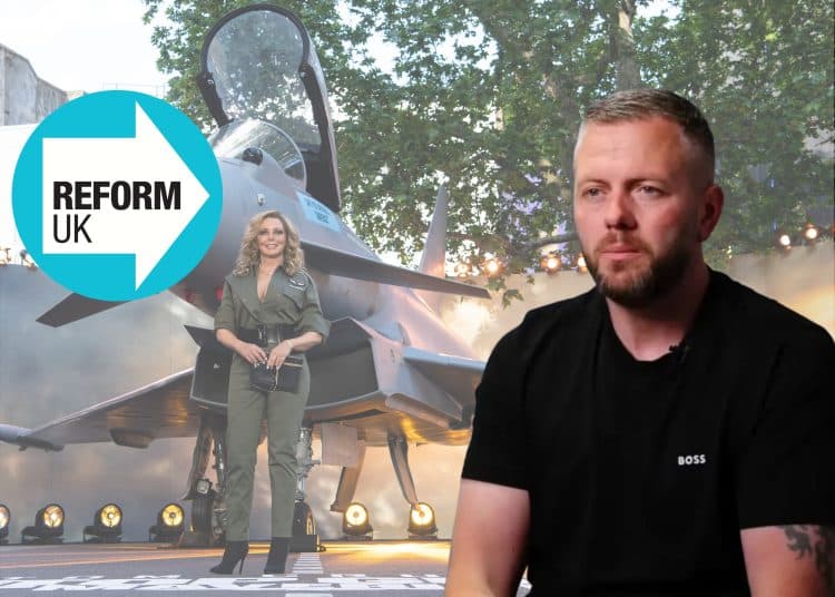 Reform candidate Robert Kenyon and Carol Vorderman