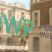 DWP logo on glass