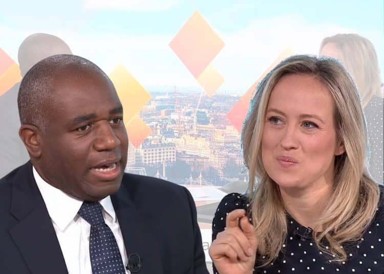 David Lammy and Sophy Ridge, starmer