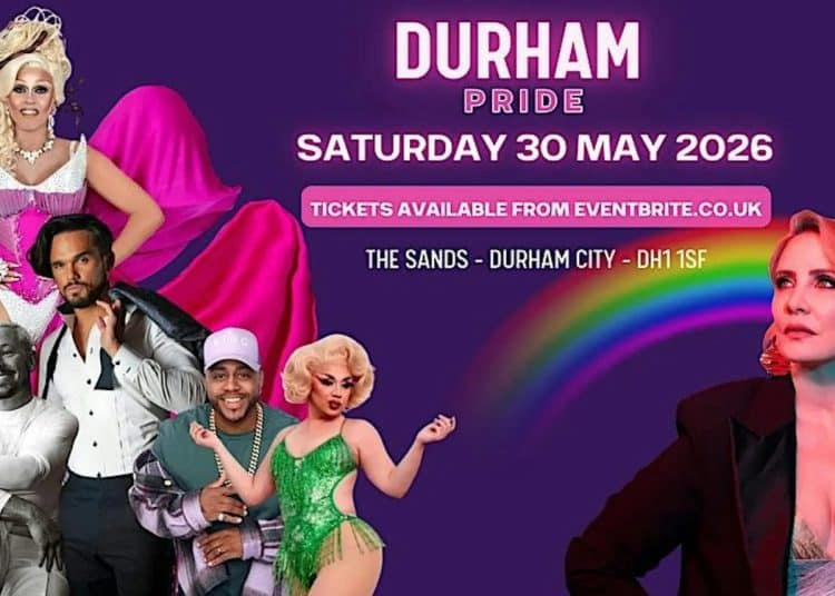 Crop of Durham Pride 2026 promotional image