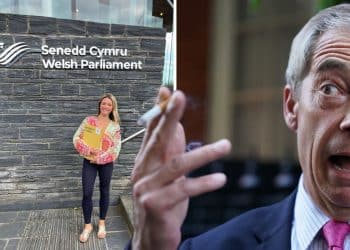 Photos of Francesca O'Brien and Nigel Farage, of Reform, collaged next to one another
