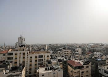 Illustrative image of Gaza City MAP worker and baby injured