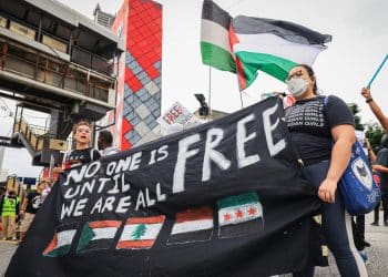 British police arrest and charge 7 over ‘Globalise the intifada’ signs