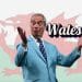 A graphic of Reform leader Nigel Farage in front of a Welsh flag and text which reads 'Wales?'
