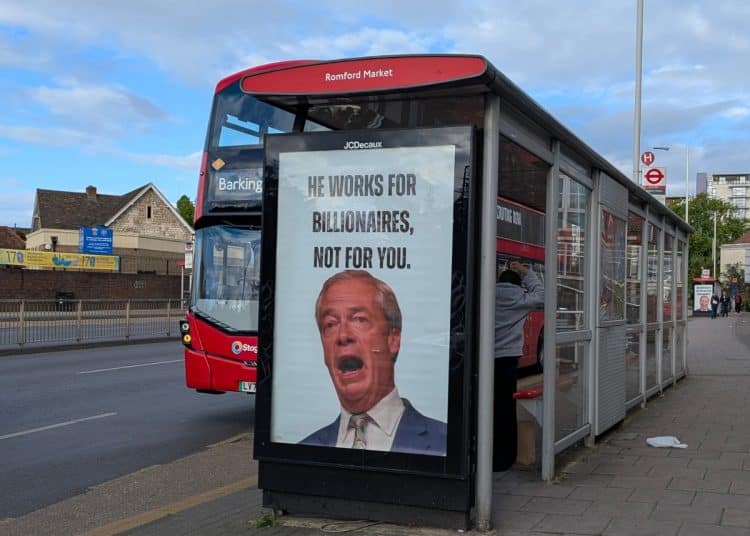 Resist Reform bus stop poster