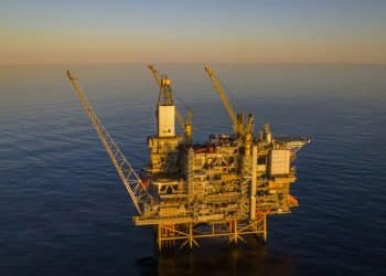Rig in Rosebank oil and gas field