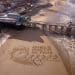 Sand art by Plan International UK Girls Won't Be Forced Back In Time