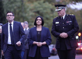 Mayor of Greater Manchester Andy Burnham and Shabana Mahmood