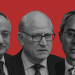 Head shots of senior barristers Lord David Pannick KC, Lord Anthony Grabiner KC, and Stephen Hockman KC named in BSB complaint over alleged misuse of professional status in UKLFI campaign targeting Palestine solidarity organisations and individuals