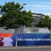 A general view of the preparations around Met Life Stadium as the signage is transitioned to become New York New Jersey Stadium ahead of the FIFA World Cup 2026 on May 26, 2026 in East Rutherford, New Jersey.