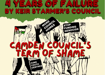 Camden People’s Alliance pamphlet — 2 March protest