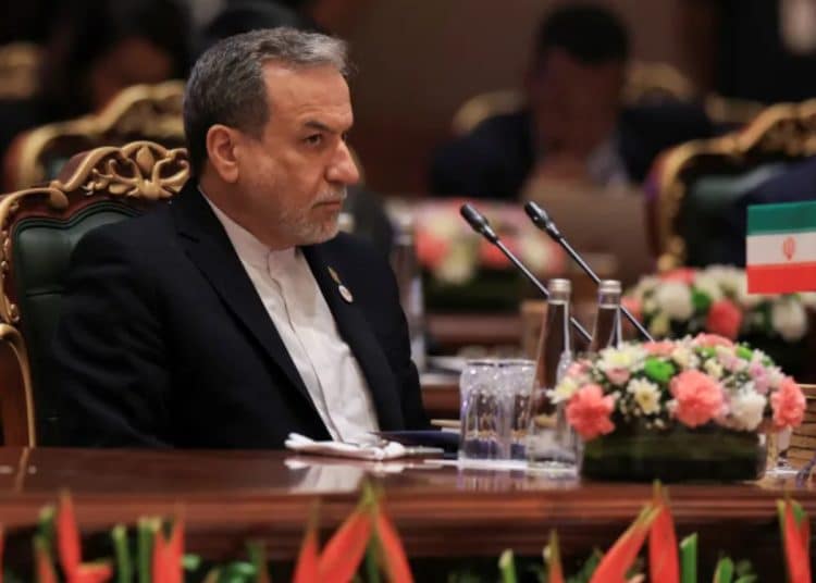 Iran's Foreign Minister Abbas Araghchi attends the BRICS foreign ministers' meeting in New Delhi, India on May 14, 2026