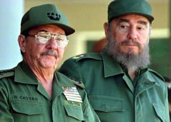 Raúl and Fidel Castro