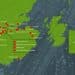A screenshot of the interactive map that shows the rise of AI data centres across Scotland. There are more than 25 points plotted on the map