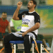 Abdullah Hayayei of UAE competes in the men's discus F34 final during the Evening Session on Day Ten of the IPC Athletics World Championships at Suhaim Bin Hamad Stadium on October 31, 2015 in Doha, Qatar.