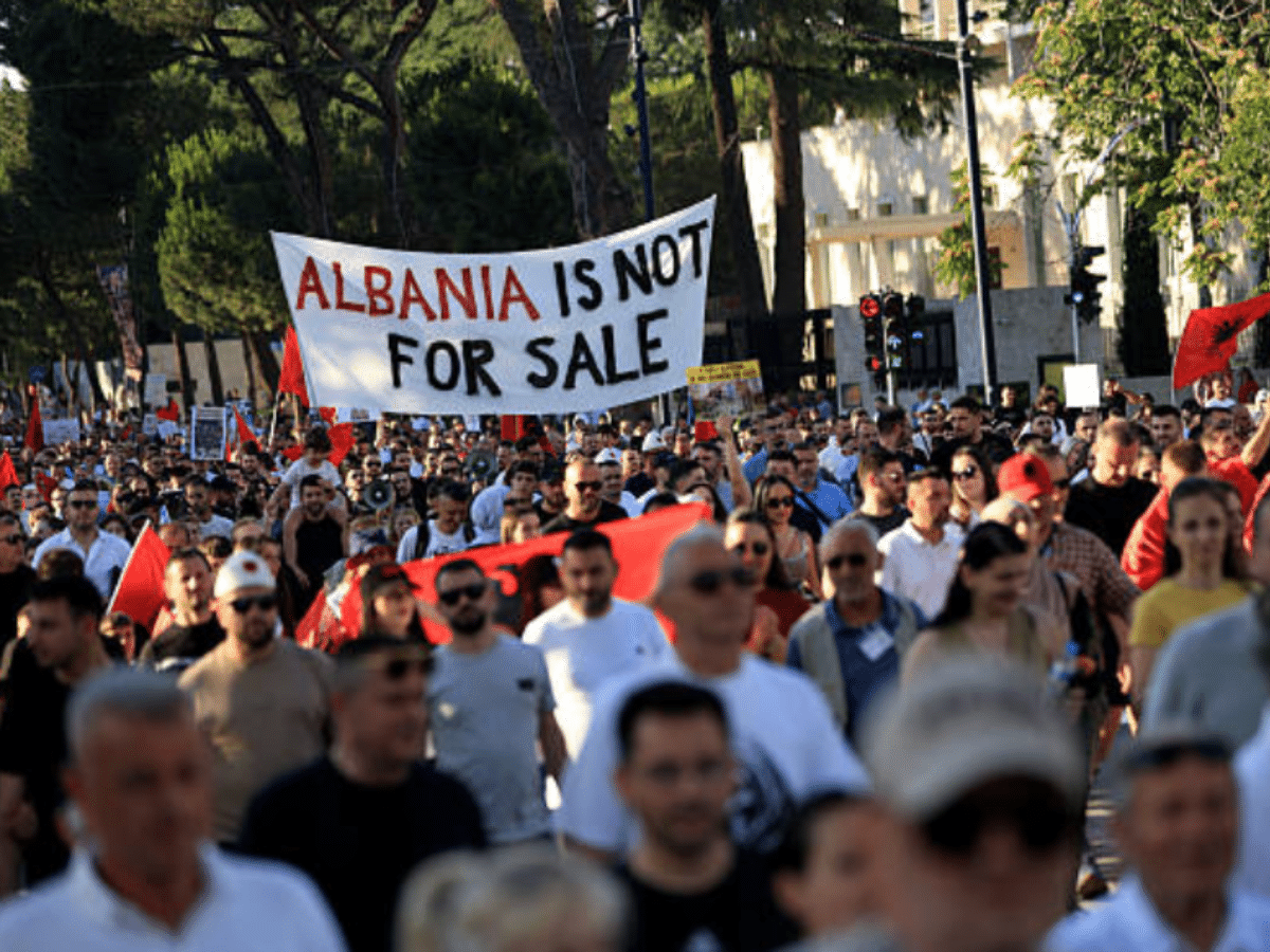 Albania protest