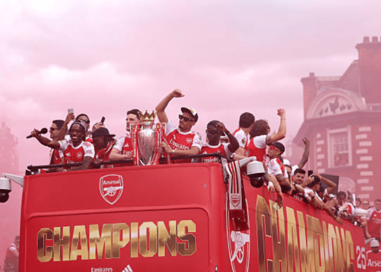 Arsenal fans in London