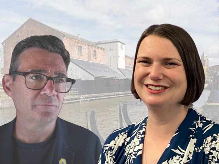 Andy Burnham and Sarah Wakefield. Green Party.
