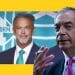 Nigel Farage and Glenn Gibbins of Reform UK