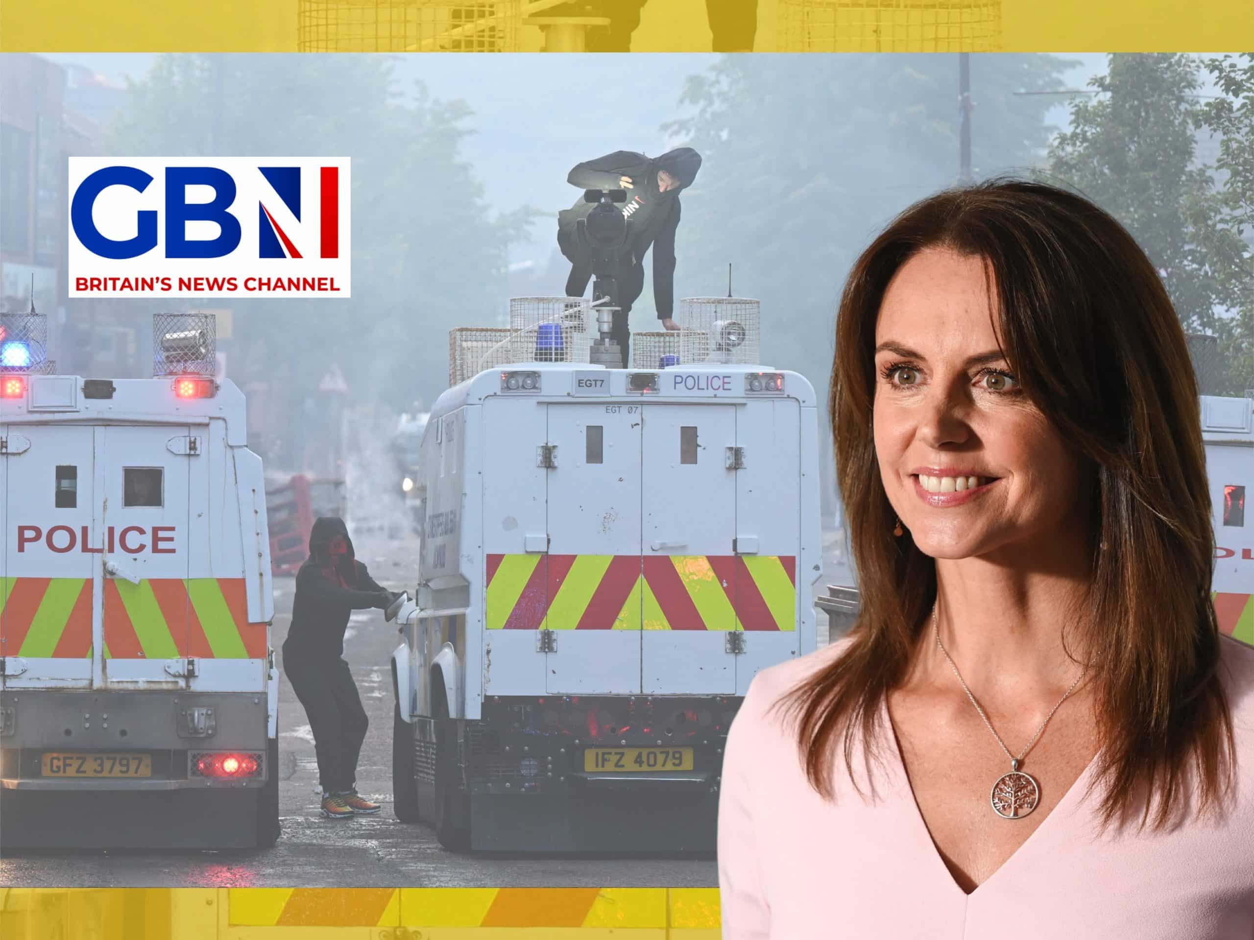 Ben Turner, the GB News logo, and a riot in Belfast