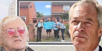 Reform councillors, Nigel Farage, and Jimmy Saville