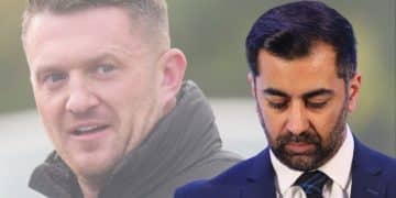Tommy Robinson and Humza Yousaf