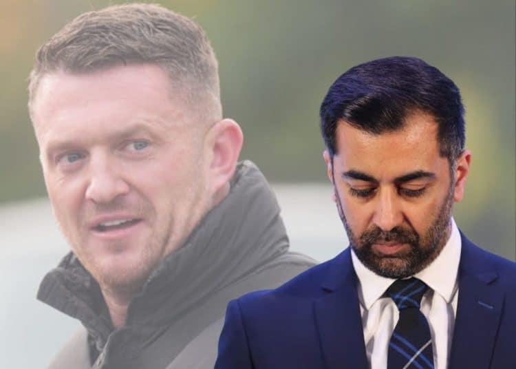Tommy Robinson and Humza Yousaf