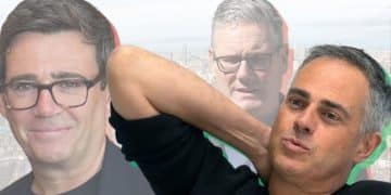 Jonathan Bartley of the Green Party, as well as Andy Burnham and Keir Starmer of the Labour Party