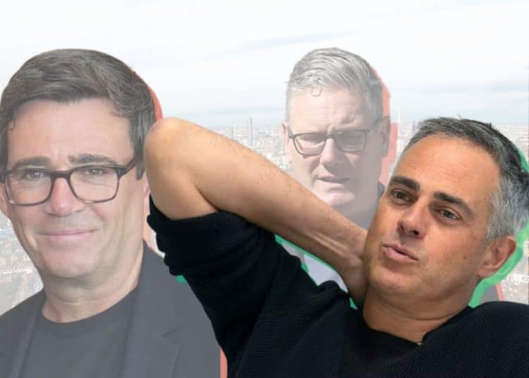 Jonathan Bartley of the Green Party, as well as Andy Burnham and Keir Starmer of the Labour Party