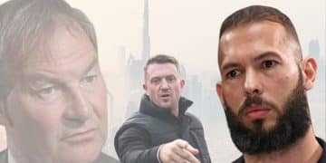Andrew Tate, Rupert Lowe, and Tommy Robinson