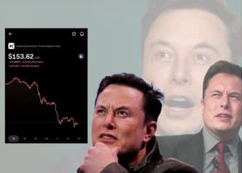Elon Musk looking at SpaceX stock in freefall