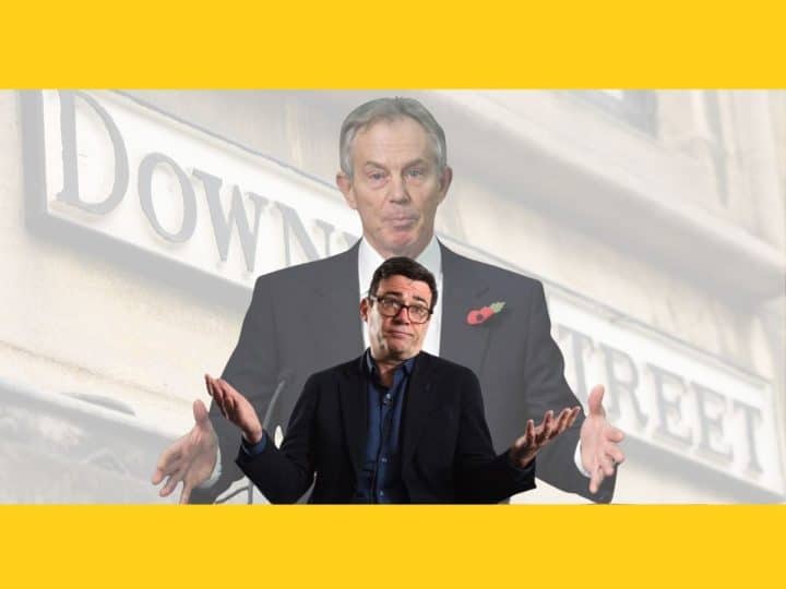 Andy Burnham and Tony Blair - Zack Polanski called Burnham a tribute