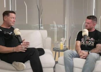 Tommy Robinson and Karl Stefanovic