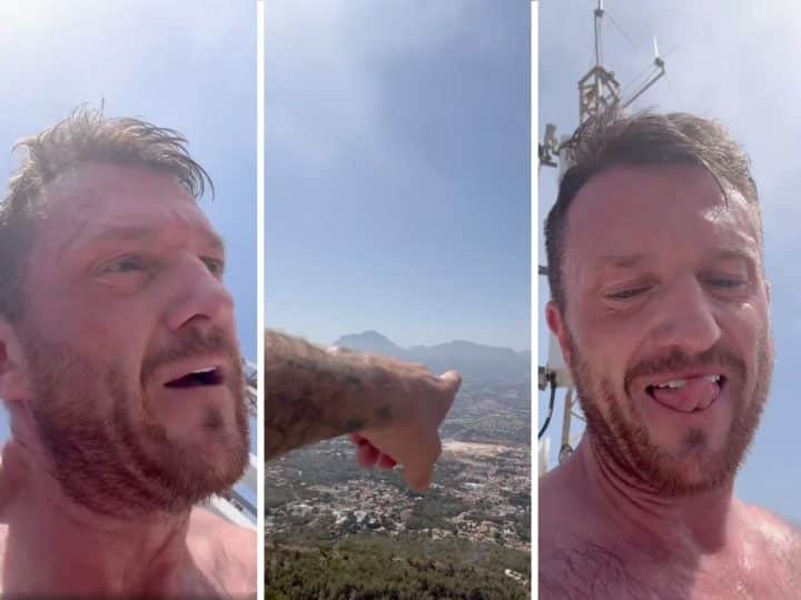 Tommy Robinson on holiday