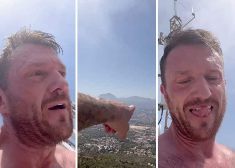Tommy Robinson on holiday