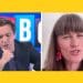 Lewis Goodall and Rachel Millward of the Green Party in separate images side by side